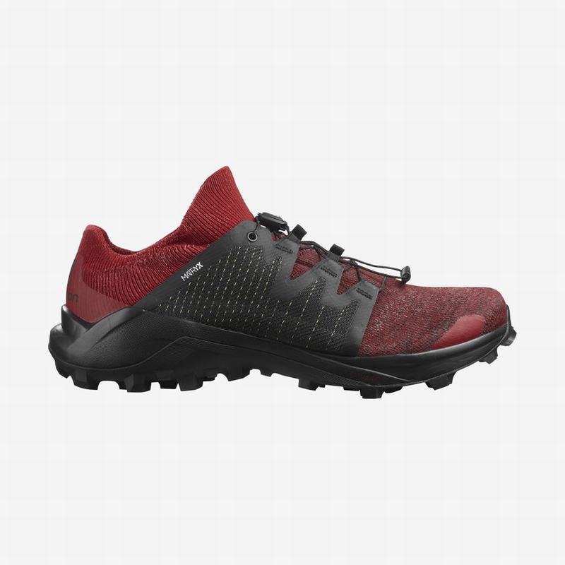 SALOMON CROSS /PRO Philippines - Men's Trail Running Shoes - Red/Black | 087623-GVN